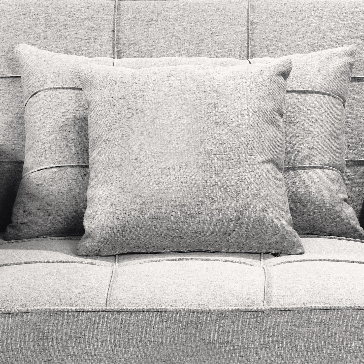 Sarantino Suri 3-in-1 Convertible Sofa Chair Bed Lounger Fabric - Light Grey