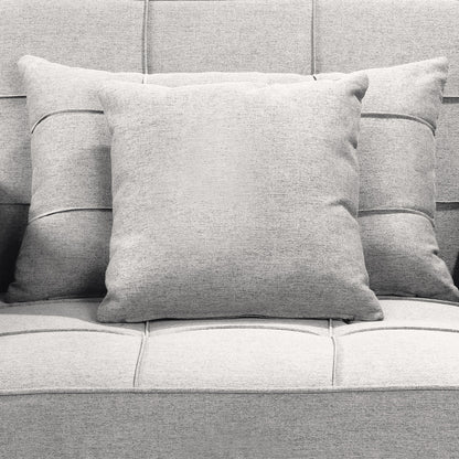 Sarantino Suri 3-in-1 Convertible Sofa Chair Bed Lounger Fabric - Light Grey