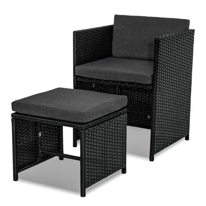 Horrocks 8 Seater Outdoor Dining Set &#8211; Black