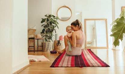 BLUE Roll Out Mattress Foldout Mat LARGE relaxation, day bed, camping or Yoga Matt Natural Kapok Filled_ 150 x 200 cm