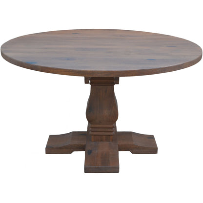 Florence  5pc Round Dining Table Set 135cm 4 Fabric Chair French Provincial