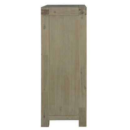 Brunet Tallboy 5 Chest of Drawers Bed Storage Cabinet Stand Brush Smoke