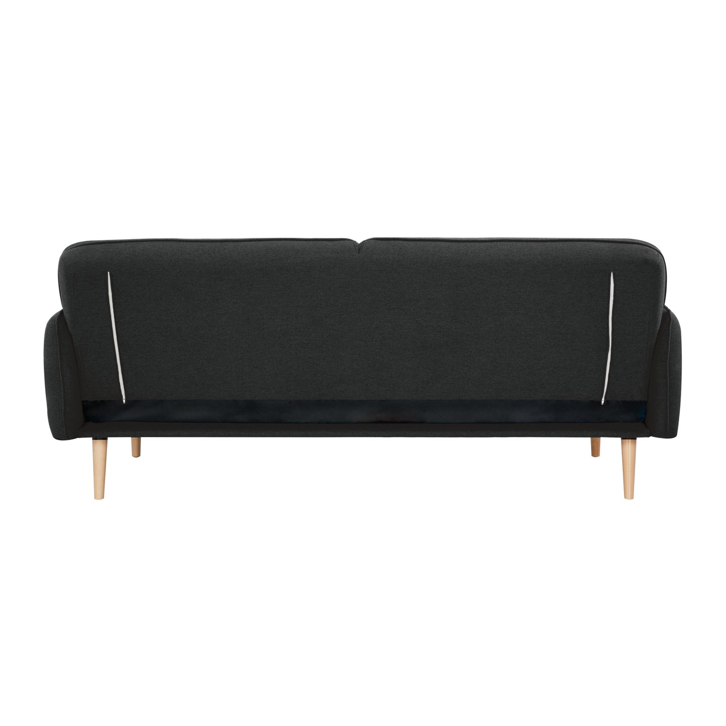 Celia 3 Seater Sofa Queen Bed Fabric Uplholstered Lounge Couch - Charcoal