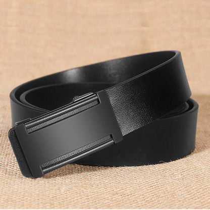 Men's Real Leather Belt Luxury Business Automatic Belt Designer Genuine Leather Belts (TS-2)