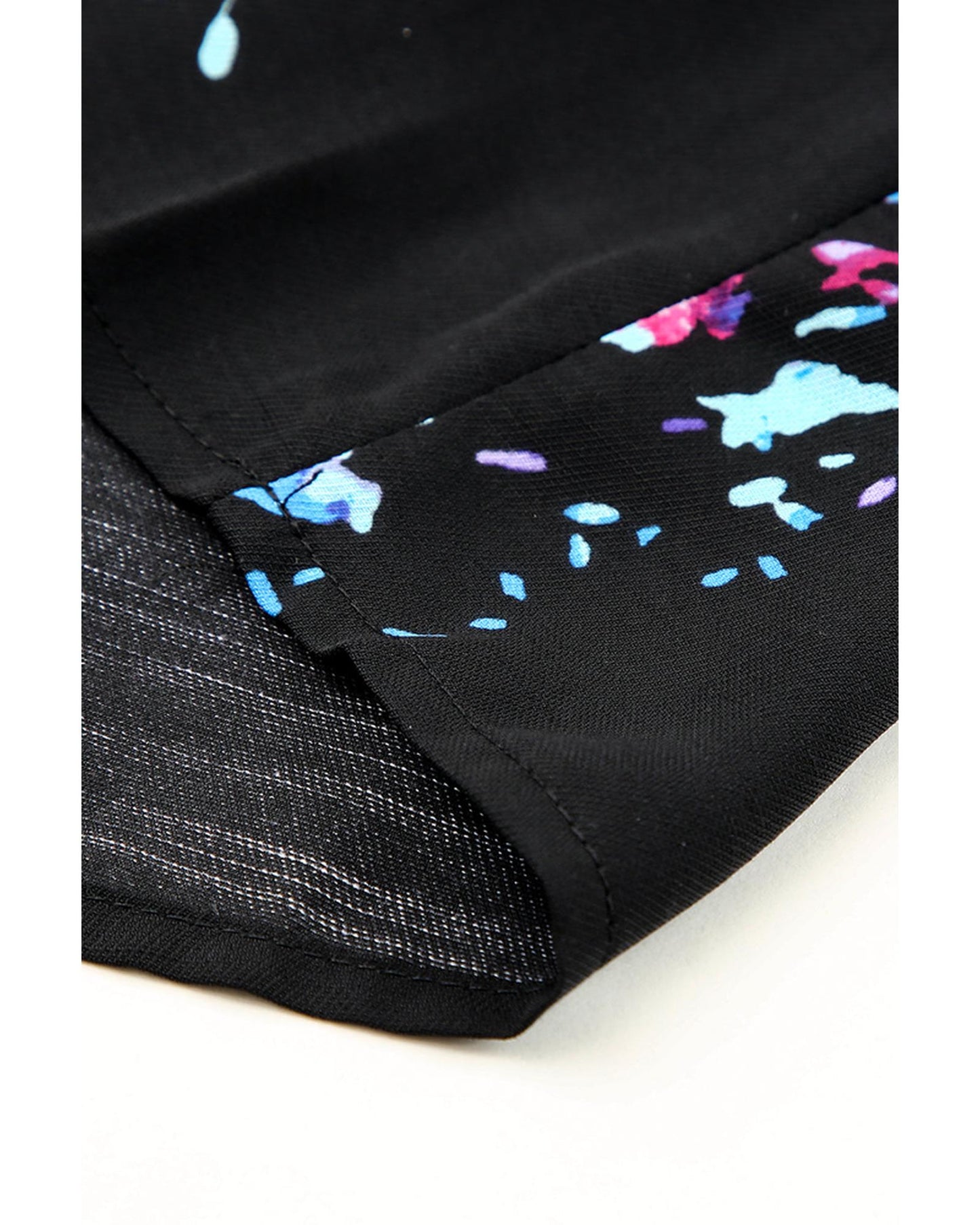 Azura Exchange Butterfly Sleeves Tie-dye Print Blouse - S