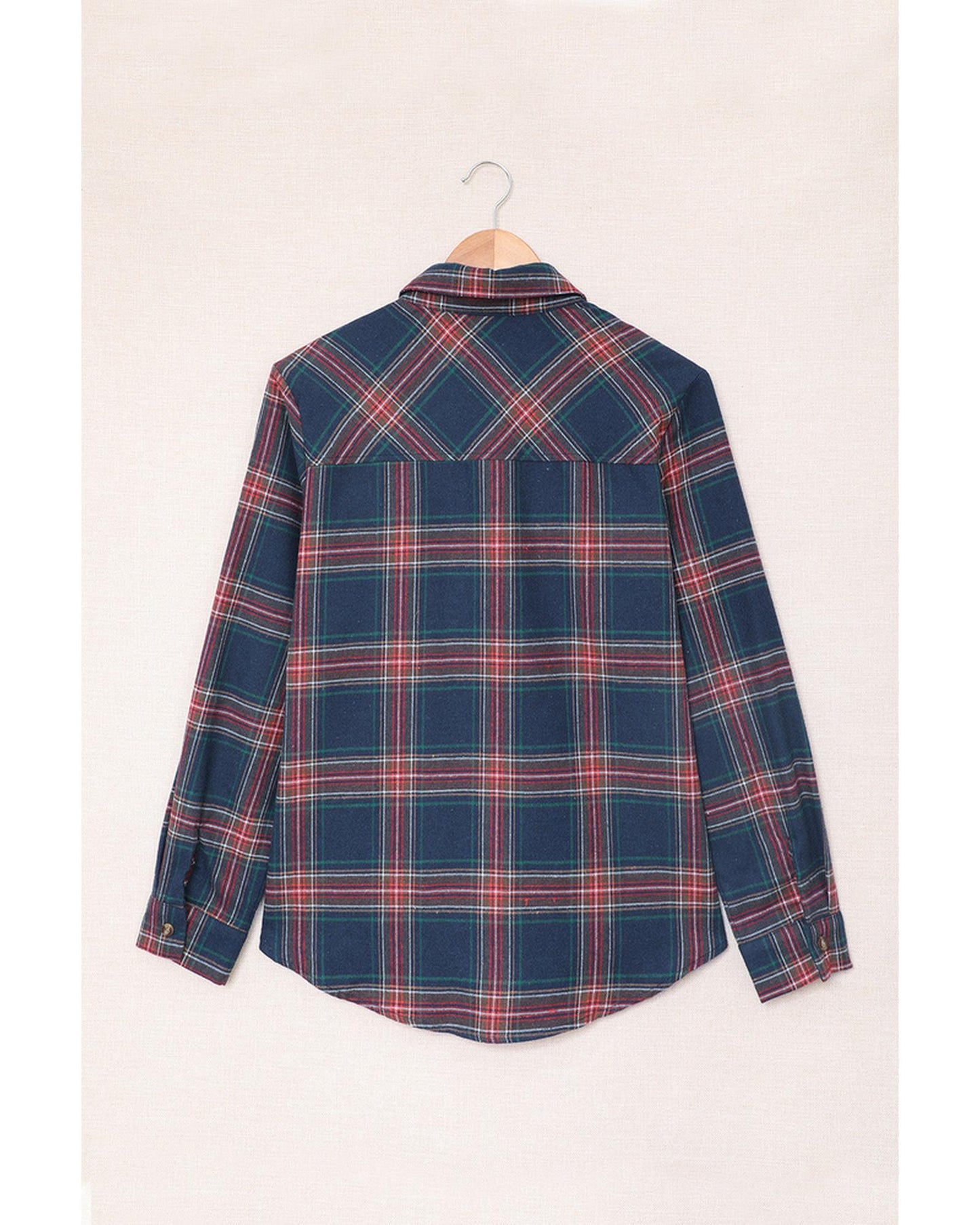 Azura Exchange Button Pocket Long Sleeve Asymmetric Shirt - S