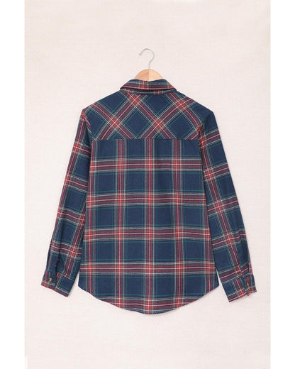 Azura Exchange Button Pocket Long Sleeve Asymmetric Shirt - S