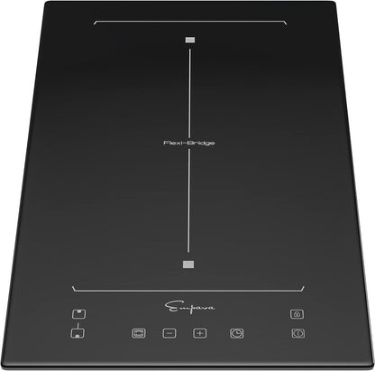 Empava Electric Induction Cooktop Stove Hob with 2 Burners and Sensor Touch in Black Vitro Ceramic Glass - 240V