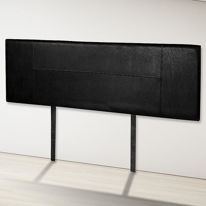 PU Leather Queen Bed Headboard Bedhead - Black