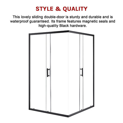 1200 x 1200mm Sliding Door Nano Safety Glass Shower Screen By Della Francesca