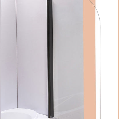 180° Pivot Door 6mm Safety Glass Bath Shower Screen 800x1400mm By Della Francesca