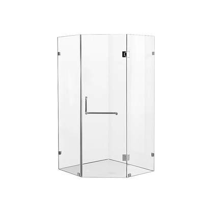 1000 x 1000mm Frameless 10mm Glass Shower Screen By Della Francesca
