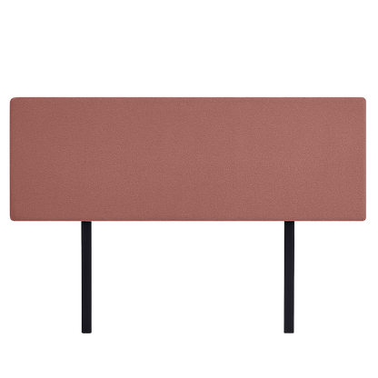 Linen Fabric King Bed Deluxe Headboard Bedhead - Pearl Copper Brown